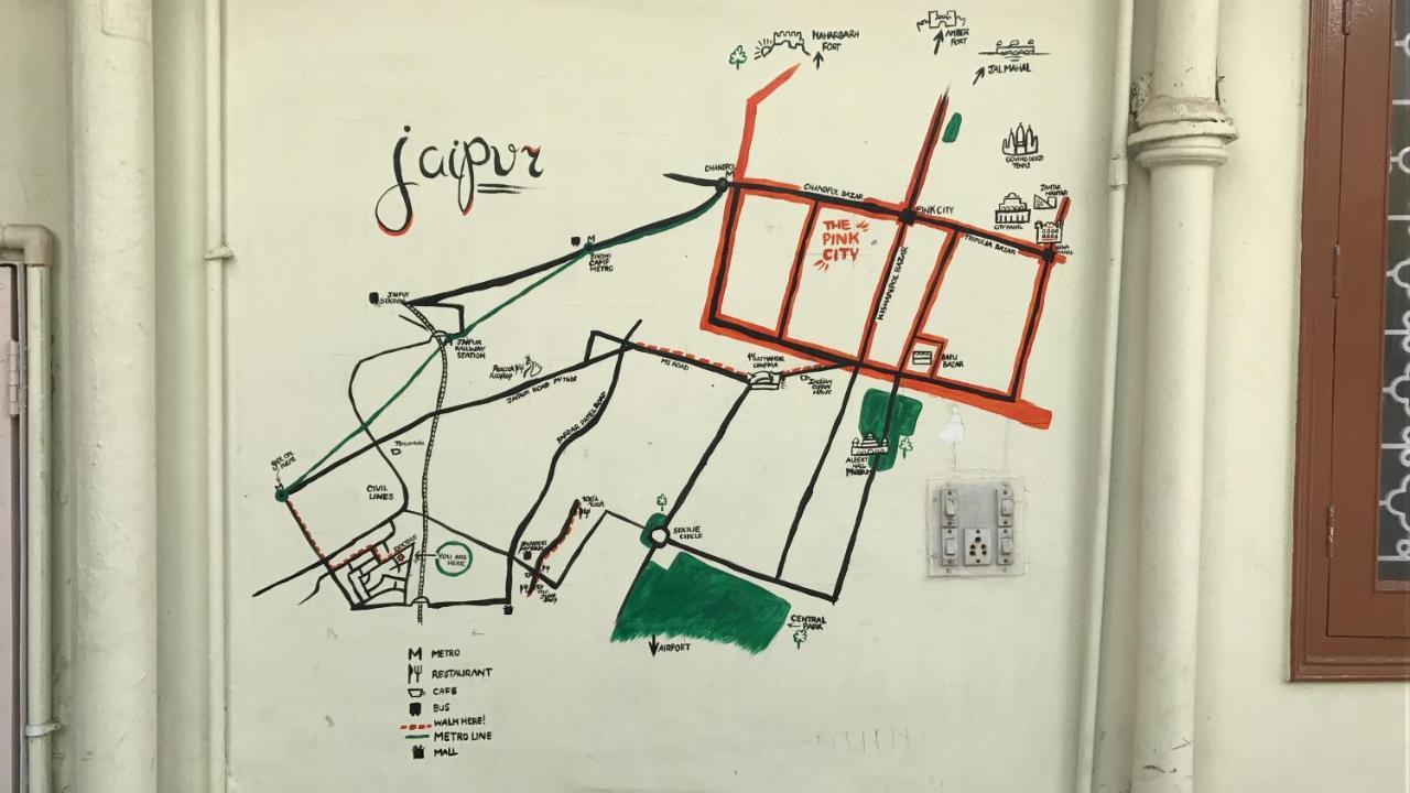 Doodle Rack Hostel Jaipur Bagian luar foto